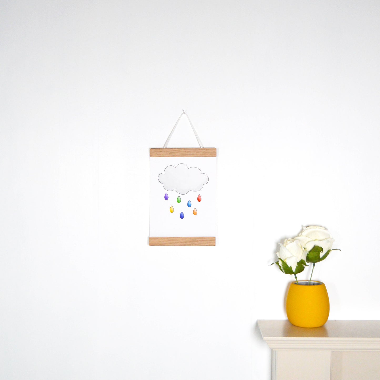 Straight American Maple Magnetic Picture Hanger - A5