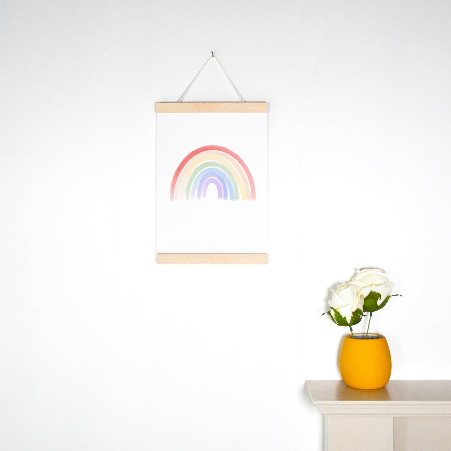 Straight American Maple Magnetic Picture Hanger - A4